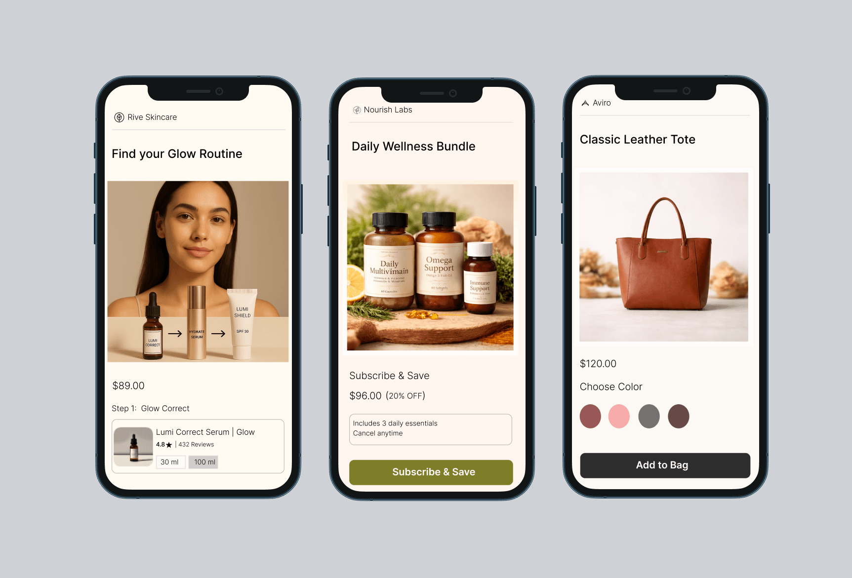 RevWay storefronts for different shopping moments