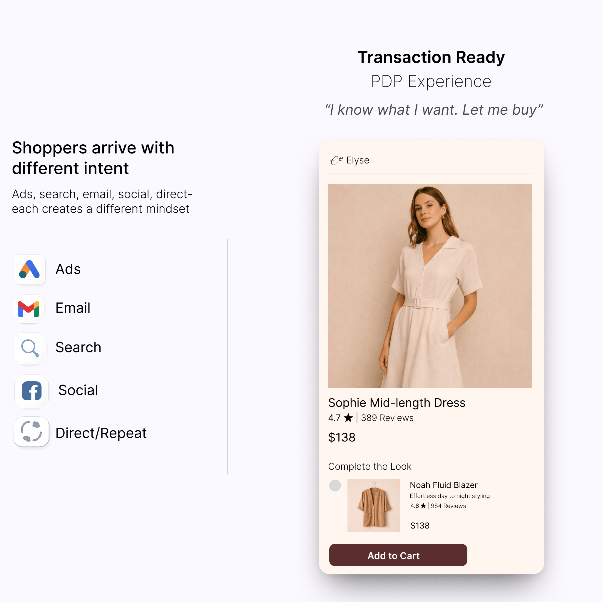 Transaction Ready - PDP Experience
